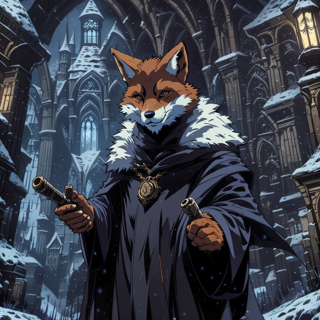 a fox dressed a a wizard, greg rutkowski | Default_SDB_0.1_250678.png